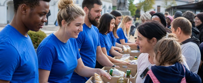 Heightened Hearts Volunteers Distributing Aid Supplies